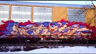 Toronto Graffiti - Train Edition (Jan. 2014 Benching)