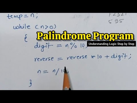 Palindrome Program in C, Java, and Python logic