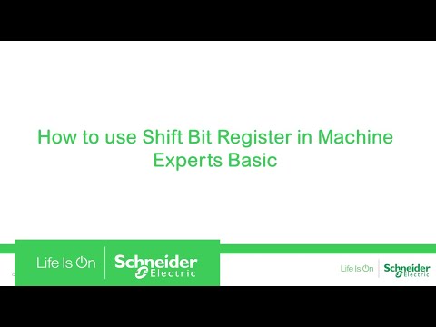 How to Use Shift Bit Register in Machine Experts Basic | Schneider Electric Support