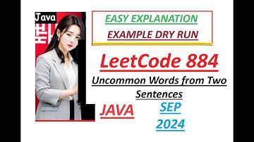 Uncommon Words from Two Sentences | Leetcode 884 | Java | Developer Coder