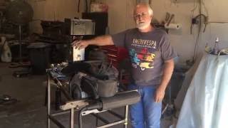 Goggomobil 400cc rebuilt engine on test stand