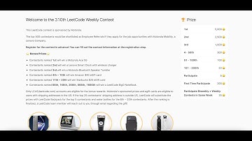 Leetcode Weekly Contest 310 Screencast