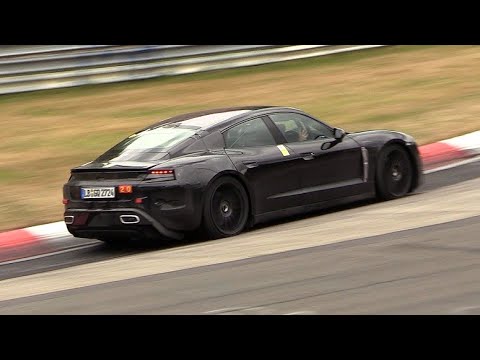 2019 Porsche Tycan - Testing on the Nurburgring!