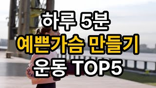 하루5분 예쁜가슴 만들기운동 TOP5