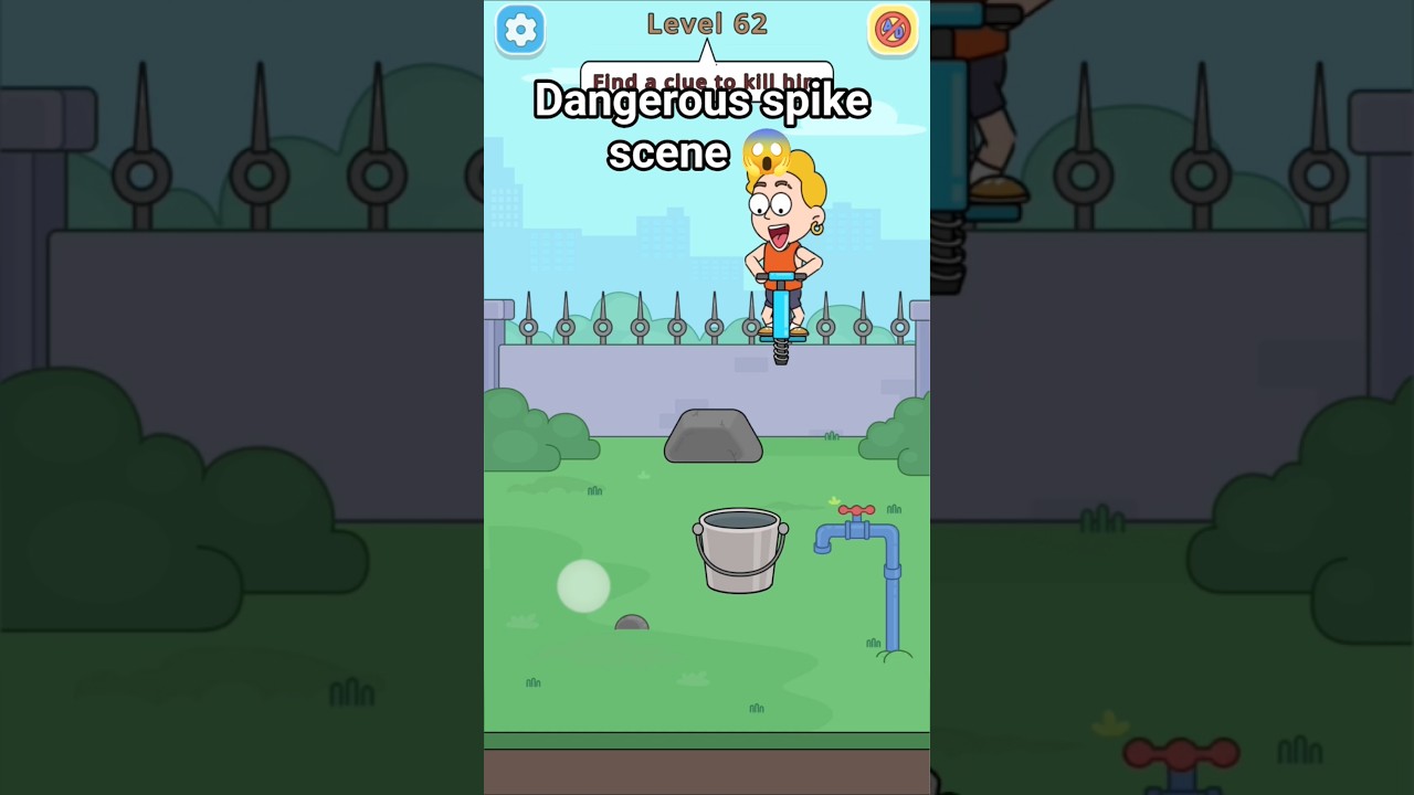 Death Puzzle Level 62 Walkthrough | Spring Jump Puzzle Solution 🪜🔥