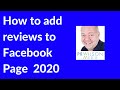 how to add reviews and recommendations to Facebook page 2020
