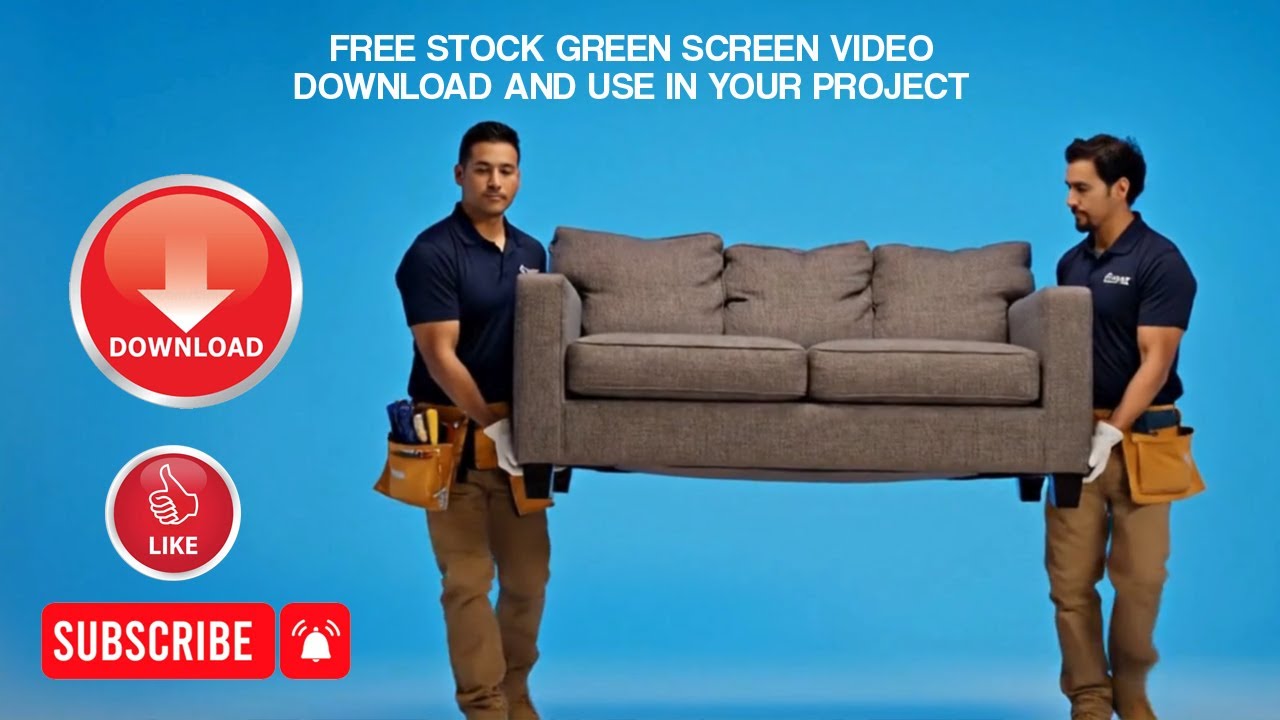 Movers and Packers Blue Screen | Free Stock Footage for Movers Company