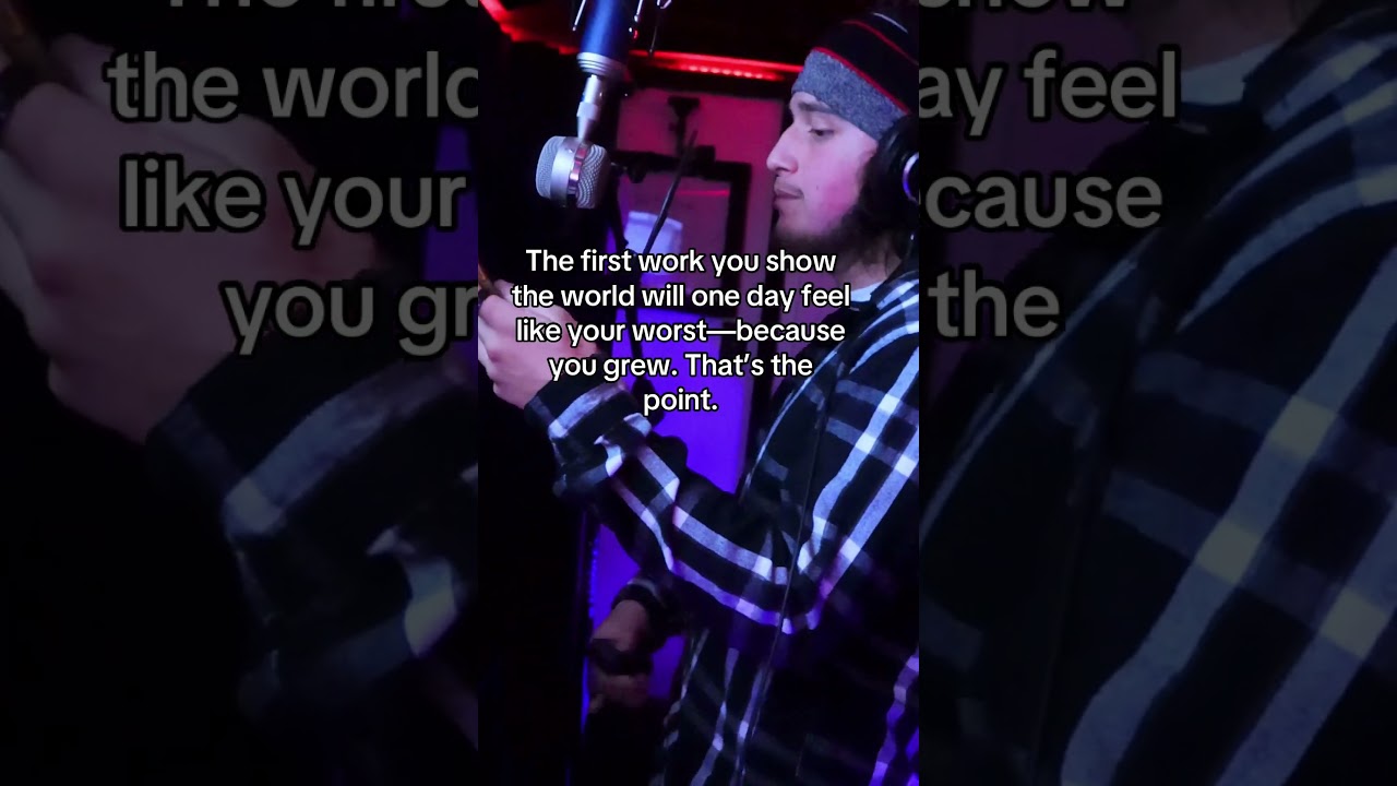 This was my first time in the studio… safe to say we’ve come a LONG way😅 