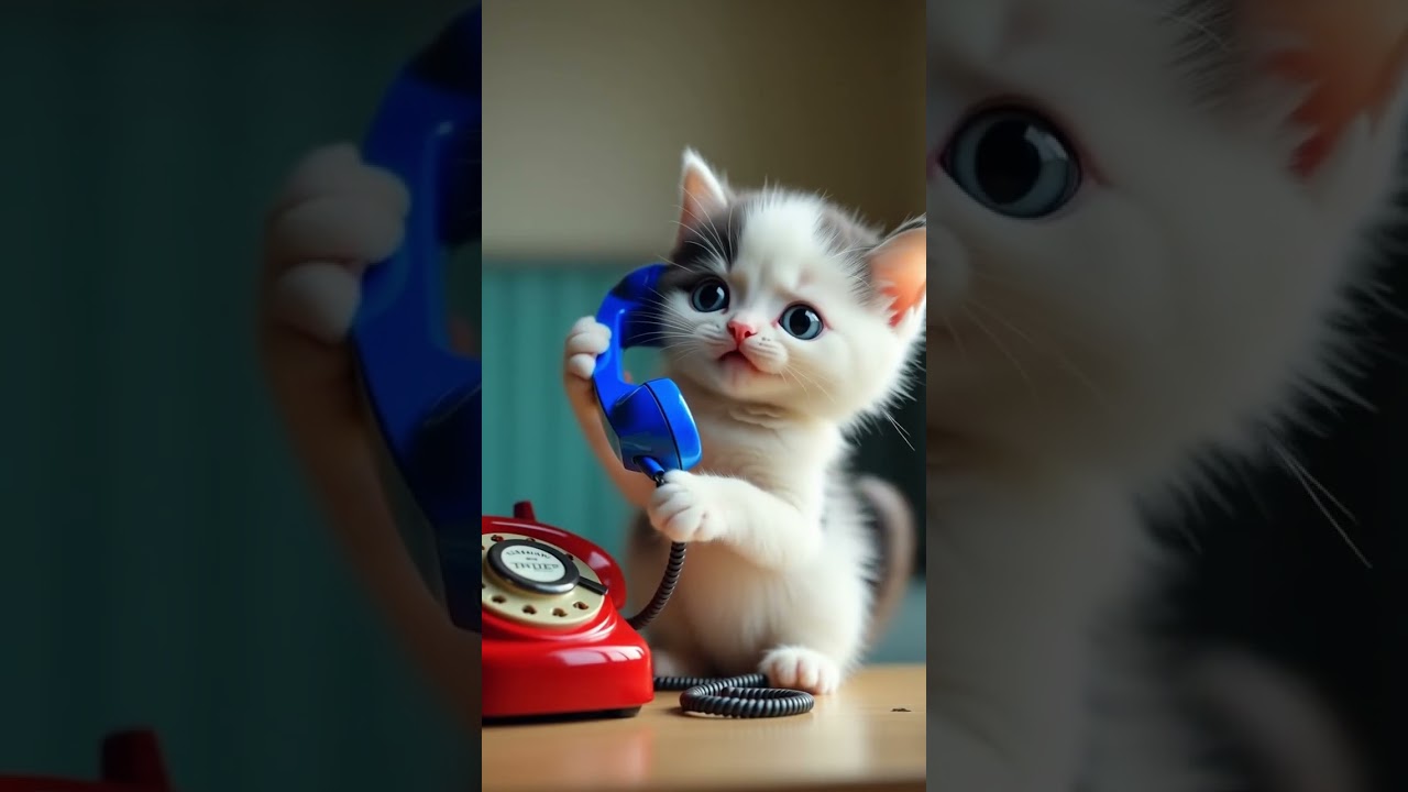 Kitten's First Phone Call Will Make You Smile