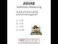 ASVAB Speed: Arithmetic Reasoning Question #3 (60 seconds)
