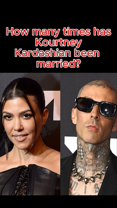 How many times has Kourtney Kardashian been married? 💍 #KourtneyKardashian