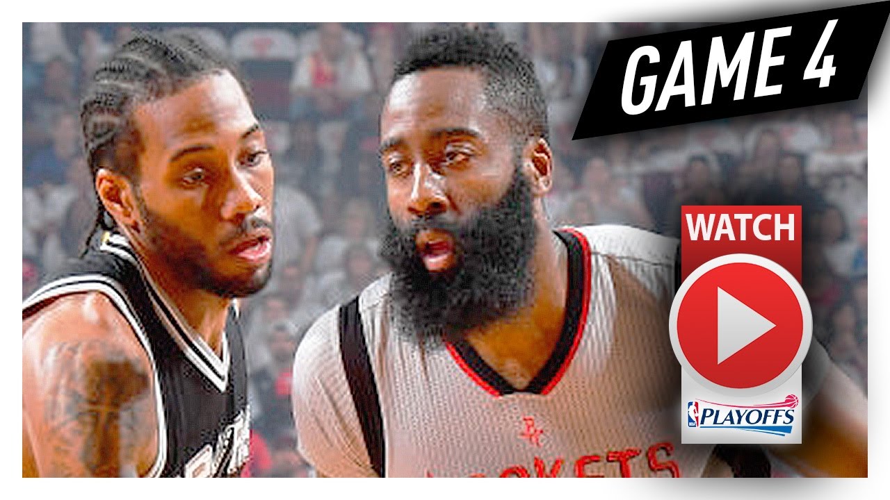 James Harden vs Kawhi Leonard Game 4 MVP Duel Highlights (2017 Playoffs ...