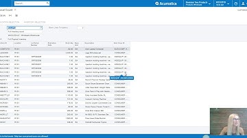 Acumatica - Physical Inventory Counting (Aqurus Solutions)