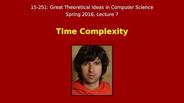 Great Ideas in Theoretical Computer Science: Time Complexity (Spring 2016)