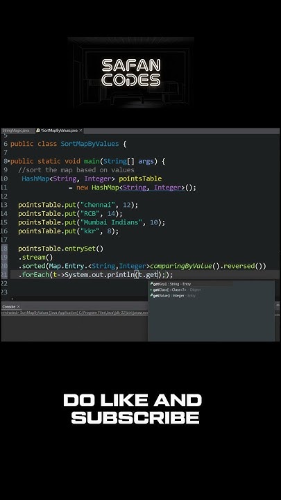 "Sort HashMap by Values in Java in 30 Seconds! #shorts #java" - YouTube