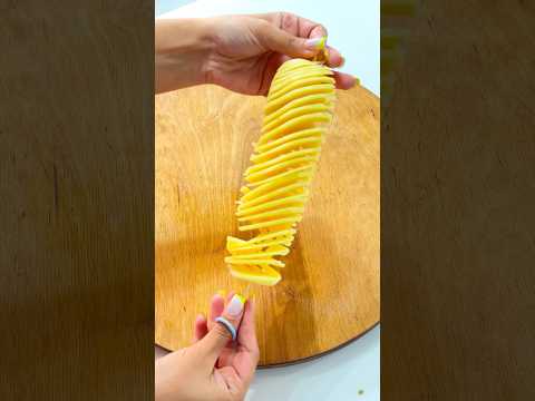 بدون دستگاه و فقط باچاقو فرچیپس درست کنیم چیپس سیب زمینی ایده ترفند خلاقیت خانه داری خوشمزه