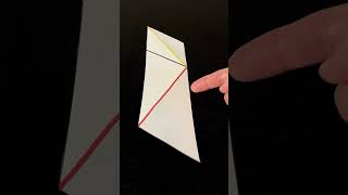 Parallelogram illusion variation. Line length isn’t what it seems. #opticalillusion #paperengineer
