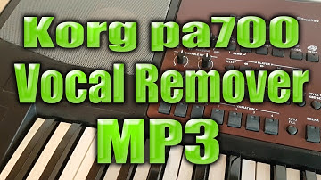 Korg pa700 - Vocal Remover from Mp3