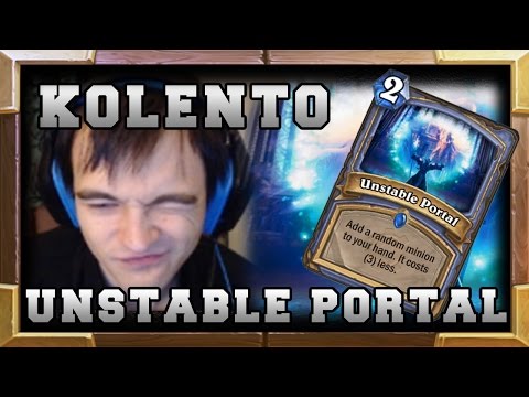 Kolento 1HP Survival with Unstable Portal - GvG Hearthstone