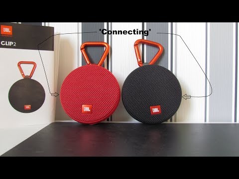 How to connect 2 JBL Clip 2 speakers