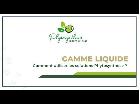 Utilisation produits Gamme Liquide PHYTOSYNTHESE