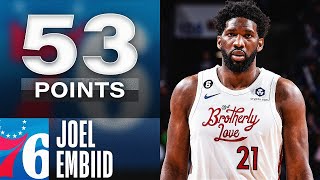 Joel Embiid Drops A Monster DOUBLE-DOUBLE 53 PTS \& 12 REB | December 11, 2022