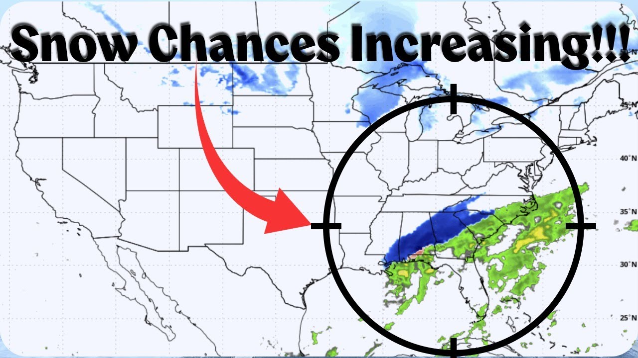 It's getting exciting now! Snow chances increasing for the South! # ...