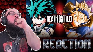 I DIDN'T EXPECT THAT! | Deku VS Asta (My Hero Academia VS Black Clover) | DEATH BATTLE! (REACTION)
