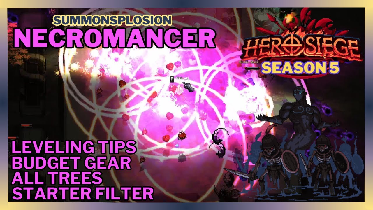 Summoner Necromancer Starter+ Build Guide - Hero Siege 2 - Season 5 ...