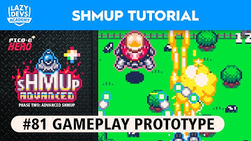 Making an Advanced Shmup #81 - Gameplay Prototype - Pico-8 Hero