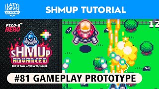 Making an Advanced Shmup #81  Gameplay Prototype  Pico8 Hero