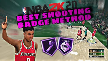 NBA 2K20 SHOOTING BADGE METHOD (GET 1-2 BADGES A GAME‼️💥)(NO GLITCH)