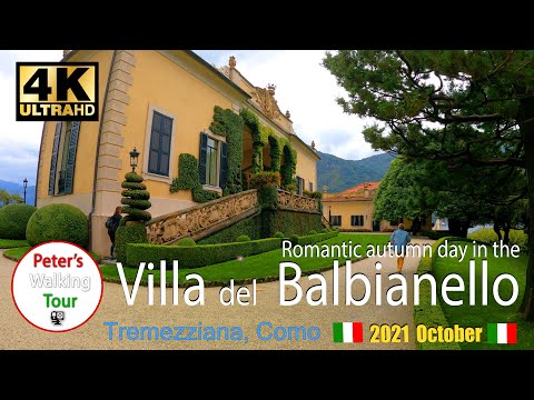 Villa del Balbianello , Lake Como, Italy  Walking Tour 2021  4K/60fps