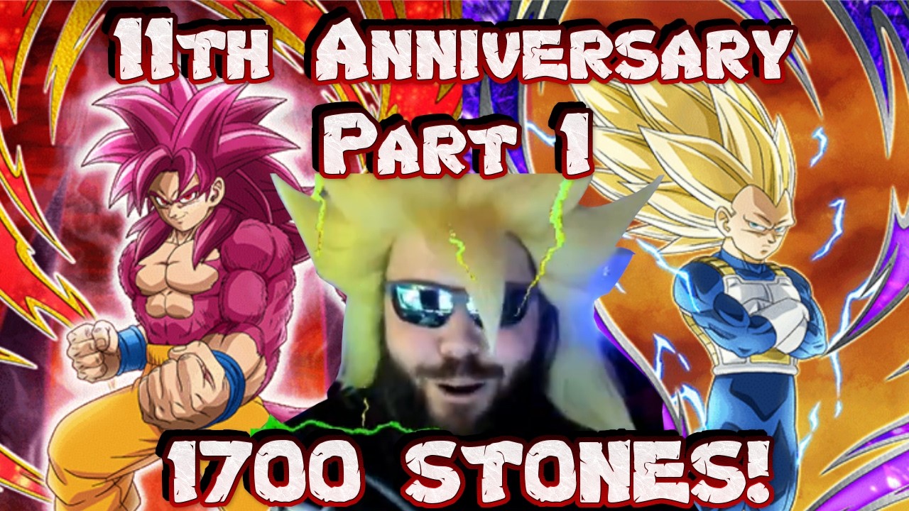 11TH ANNIVERSARY PART 1 SUMMONS! 1700 STONES FOR DAIMA SSJ4 GOKU & SSJ3 VEGETA! 🔥