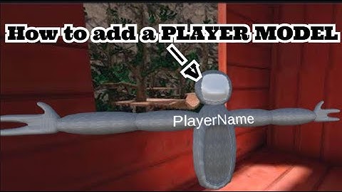 How To Make and Add a PLAYER MODEL To Your Gorilla Tag Fan Game!