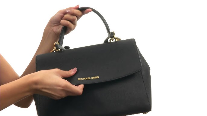 Michael Kors Medium Ava Review & what's in my bag & Comparison new vs old  Ava (Rose & Black)Leather 