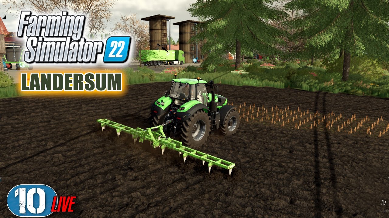 Landersum im Münsterland LS22 #10 Live | Landwirtschafts Simulator 22 ...