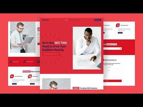 SEO Marketing Website using HTML, CSS, JavaScript & Bootstrap | Free Source Code + Live Preview