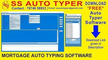 Mortgage Auto Typing Software | Auto Typer For Mortgage Form Filling