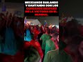 Mexicanos bailando y cantando con los coreanos después de su victoria #shorts