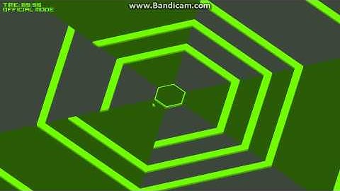 Open Hexagon flattering shape 181,37 sec , ballom