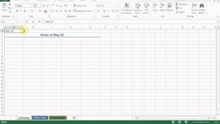 Excel Chapter 2B