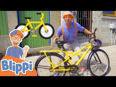 Blippi Learns u0026 Explores The Town on a Bicycle | Educational Videos For Kids