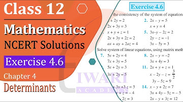 NCERT Solutions for Class 12 Maths Chapter 4 Exercise 4.6