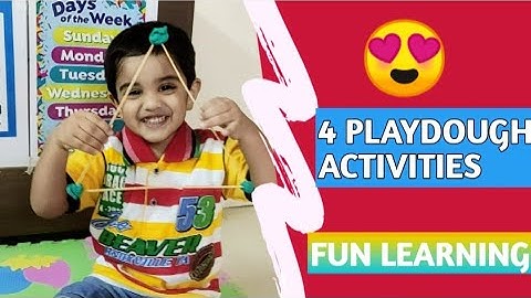 Playdough Hacks||Playdough Activities For Toddlers N Preschooler||Fine Motor skills with Playdough||
