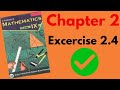 Class 9th Science Maths Exercise No 2.4 Question No 1 - 5 kpk board
