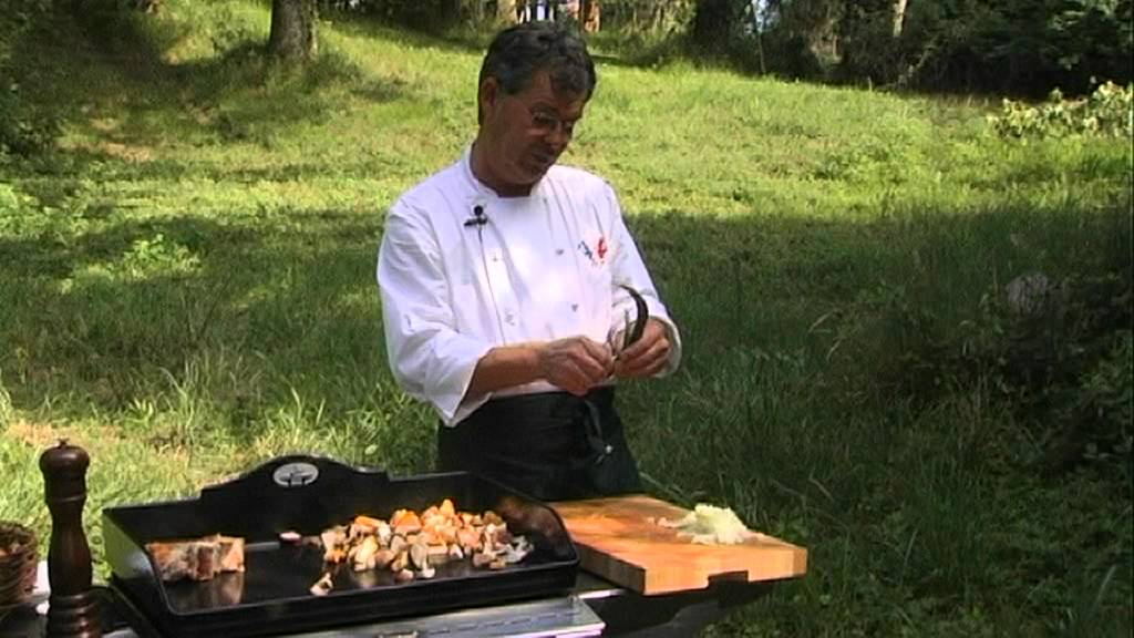 Cote De Veau Et Champignons A La Plancha Par Le Chef Darroze Youtube