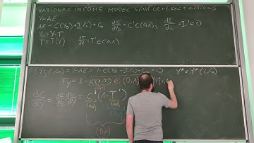26. IEA: National Income Model with general functions - application of implicit function rule