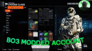 BO3 Modded Account Service PS4/PS5 with Modded Gear, Unrealeased Camos, Colored Name, Emblems & More