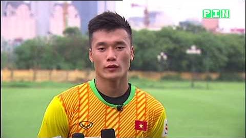 Thủ môn Bùi Tiến Dũng chia sẻ sau buổi tập cùng U22 Việt Nam | PIN NEWS